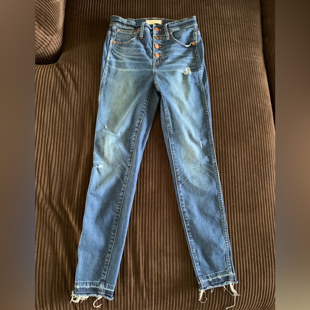 MADEWELL High‎ Rise Distressed Jeans